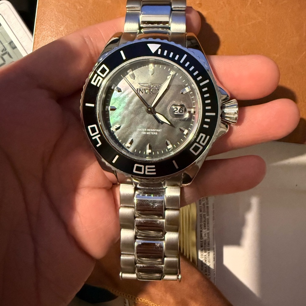 Invicta Pro Diver with Mother of Pearl Dial 48mm Stainless Steel Model